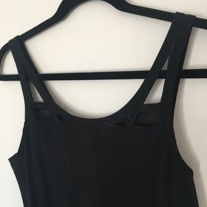 LBD Black Cut-Out Skater Dress